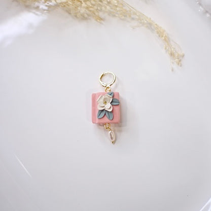 7. Handmade Book Clay Earrings