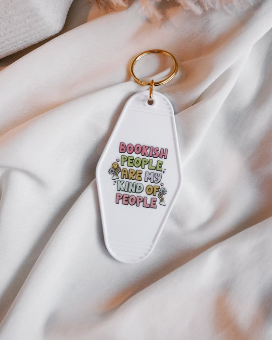 'Bookish People Are My Kind Of People' Keychain